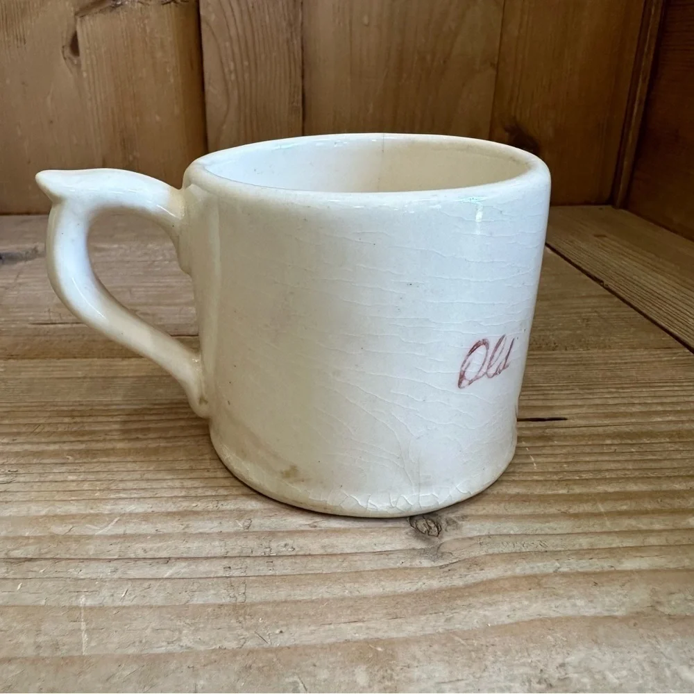 Vintage Old Spice Ship Friendship Shaving Mug Ivory Color Stoneware USA